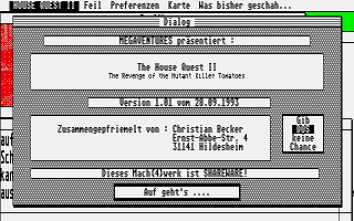 House Quest II (The): The Revenge of the Mutant Killer Tomatoes atari screenshot
